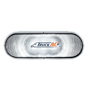 6 LED 6" Oval Light (Back-Up)-White LED/Clear Lens - United Pacific 38068B