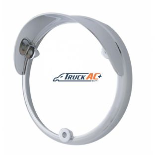 Round Double Face Light Bezel With Visor For Lights Mounted Upside Down - Fits 38113 Series - United Pacific 32124