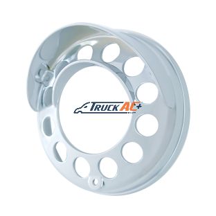Chrome Plastic Light Bezel With Up-Side Down Visor For UP LED Double Face Turn Signal Light - United Pacific 32133