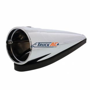 Chrome "Competition Series" LED Cab Light Housing Without Visor For Grakon 1000 Style Light - United Pacific 30607B