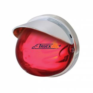9 LED Dual Function GloLight Watermelon Flush Mount Kit With Visor - Red LED/Red Lens - United Pacific 34405