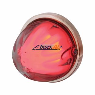 9 LED Dual Function GloLight Watermelon Flush Mount Kit - Red LED/Clear Lens - United Pacific 34411