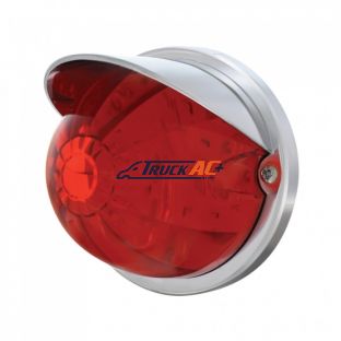 17 LED Watermelon Flush Mount Kit With Visor - Red LED/Red Lens - United Pacific 37271