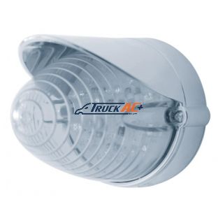 19 LED Beehive Grakon 1000 Flush Mount Kit With Visor - Amber LED/Clear Lens - United Pacific 37714