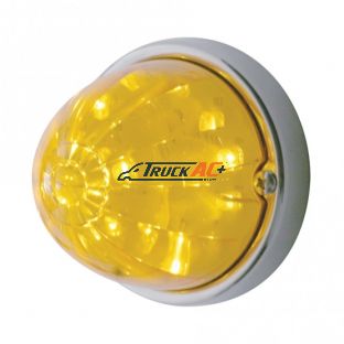 17 LED Dual Function Watermelon Flush Mount Kit - Amber LED/Amber Lens - United Pacific 37900