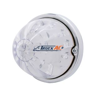 17 LED Dual Function Watermelon Flush Mount Kit - Amber LED/Clear Lens - United Pacific 37902