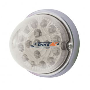 17 LED Watermelon Clear Reflector Flush Mount Kit - Amber LED/Clear Lens - United Pacific 37918
