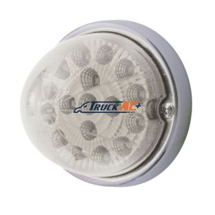 17 LED Watermelon Clear Reflector Flush Mount Kit - Red LED/Clear Lens - United Pacific 37919