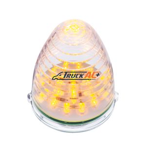 19 LED Beehive Grakon 1000 Cab Light - Amber LED/Clear Lens - United Pacific 38461
