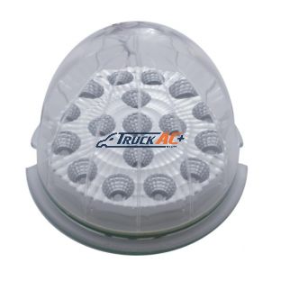 17 LED Dual Function Reflector Cab Light - Amber LED/Clear Lens - United Pacific 39322B