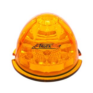 17 LED Reflector Watermelon Maze Cab Light - Amber LED/Amber Lens - United Pacific 39349