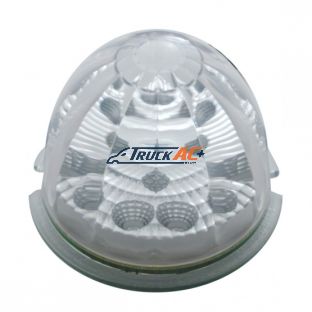 17 LED Reflector Watermelon Maze Cab Light - Amber LED/Clear Lens - United Pacific 39351