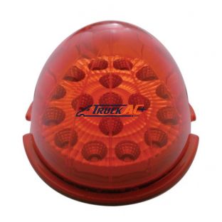 17 LED Watermelon Reflector Cab Light - Red LED/Red Lens - United Pacific 39448