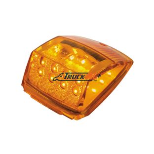 17 LED Reflector Square Cab Light - Amber LED/Amber Lens - United Pacific 39527