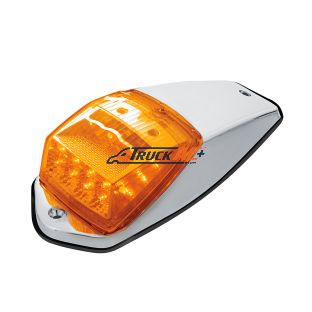 17 LED Reflector Grakon 5000 Style Cab Light Kit - Amber LED/Amber Lens - United Pacific 39529