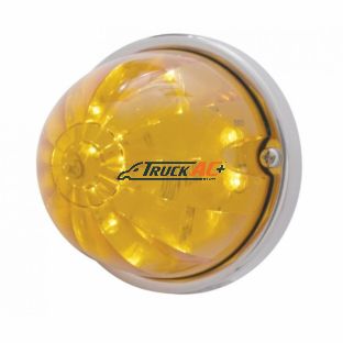 17 LED Watermelon Flush Mount Kit With Low Profile Bezel - Amber LED/Amber Lens - United Pacific 39596