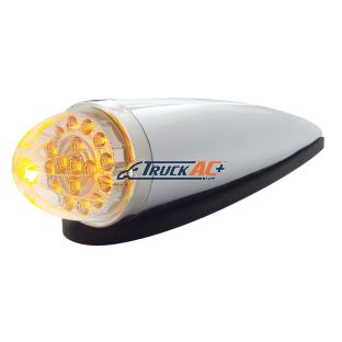 17 LED Dual Function Watermelon Clear Reflector Cab Light Kit - Amber LED/Clear Lens - United Pacific 39752