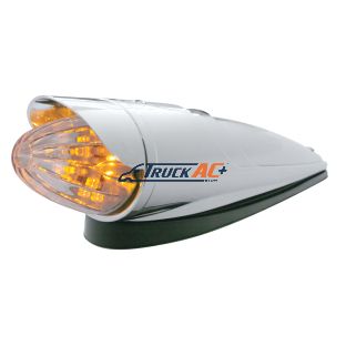 19 LED Watermelon Grakon 1000 Cab Light Kit With Visor - Amber LED/Clear Lens - United Pacific 39955