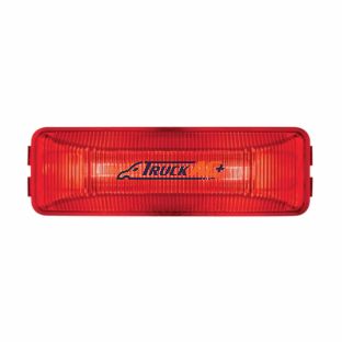 Dual Bulbs Rectangular Light (Clearance/Marker) - Red Lens - United Pacific 30055