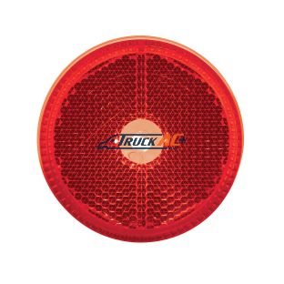 2-1/2" Round Reflectorized Light (Clearance/Marker) - Red Lens - United Pacific 31059