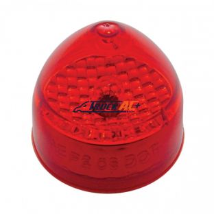 2" Beehive Crystal Light (Clearance/Marker) - Red Lens - United Pacific 33512