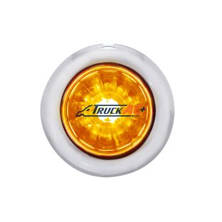 4 LED Dual Function 3/4" Mini Watermelon Light (Clearance/Marker) - Amber LED/Amber Lens - United Pacific 34847