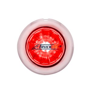 4 LED Dual Function 3/4" Mini Watermelon Light (Clearance/Marker) - Red LED/Red Lens - United Pacific 34848