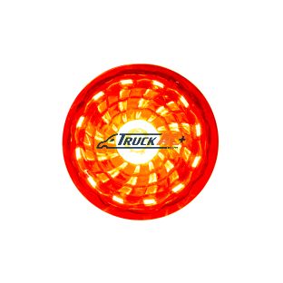 LED 1-1/4" Round Light (Clearance/Marker) - Red LED/Red Lens - United Pacific 36382