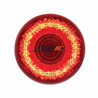 9 LED 2" Round Mirage Light (Clearance/Marker) - Red LED/Red Lens - United Pacific 36525