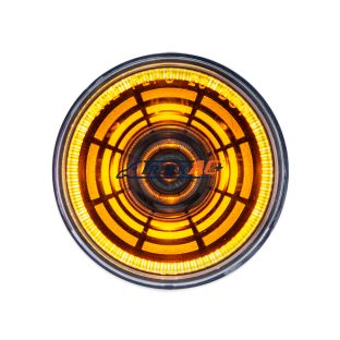 4 LED 2" Round Abyss Light (Clearance/Marker) - Amber LED/Clear Lens - United Pacific 36576