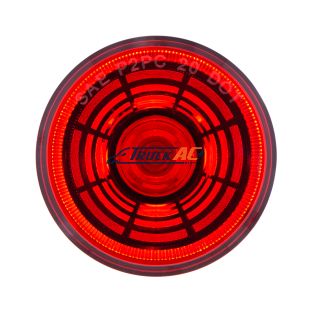 4 LED 2-1/2" Round Abyss Light (Clearance/Marker) - Red LED/Red Lens - United Pacific 36580