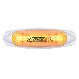 4 LED LIGHTTRACK Light (Clearance/Marker) - Amber LED/Clear Lens - United Pacific 36817