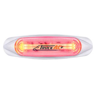 4 LED LIGHTTRACK Light (Clearance/Marker) - Red LED/Clear Lens - United Pacific 36818