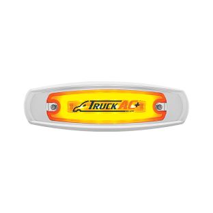 16 LED Rectangular GloLight With Bezel (Clearance/Marker) - Amber LED/Amber Lens - United Pacific 36980