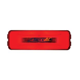 10 LED Rectangular GloLight (Clearance/Marker) - Red LED/Red Lens - United Pacific 36993