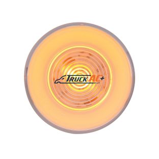 9 LED 2-1/2" Round GloLight (Clearance/Marker) - Amber LED/Clear Lens - United Pacific 37018