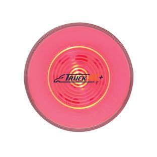 9 LED 2-1/2" Round GloLight (Clearance/Marker) - Red LED/Clear Lens - United Pacific 37019