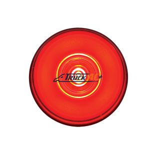 6 LED 2" Round GloLight (Clearance/Marker) - Red LED/Red Lens - United Pacific 37036