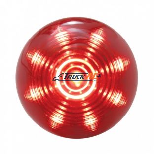 9 LED 2" Round Beehive Light (Clearance/Marker) - Red LED/Red Lens - United Pacific 38169B