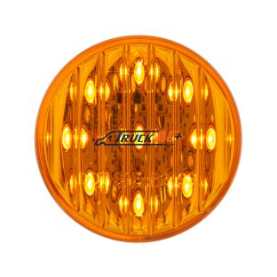 9 LED 2" Round Light (Clearance/Marker) - Amber LED/Amber Lens - United Pacific 38170B