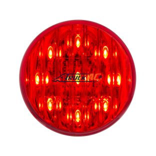 9 LED 2" Round Light (Clearance/Marker) - Red LED/Red Lens - United Pacific 38171B