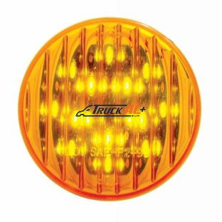 13 LED 2-1/2" Round Light (Clearance/Marker) - Amber LED/Amber Lens - United Pacific 38176B