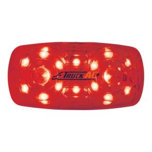 16 LED 4" X 2" Rectangular Light (Clearance/Marker)- Red LED/Red Lens - United Pacific 38226