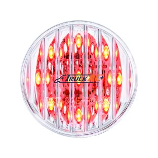 9 LED 2" Round Light (Clearance/Marker) - Red LED/Clear Lens - United Pacific 38363B