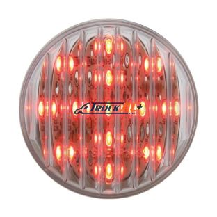 13 LED 2-1/2" Round Light (Clearance/Marker) - Red LED/Clear Lens - United Pacific 38365B