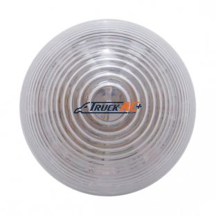 9 LED 2" Round Beehive Light (Clearance/Marker) - Red LED/Clear Lens - United Pacific 38367