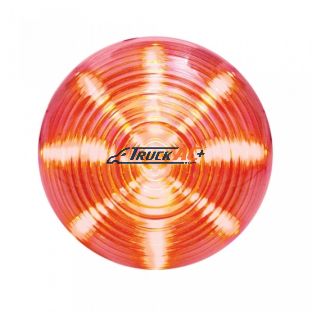 13 LED 2-1/2" Round Beehive Light (Clearance/Marker) - Red LED/Clear Lens - United Pacific 38369