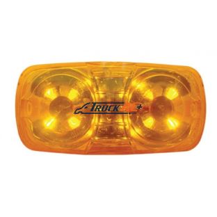 12 LED 4" X 2" Rectangular Light (Clearance/Marker) - Amber LED/Amber Lens - United Pacific 38610