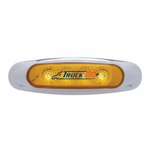 4 LED Reflector Light (Clearance/Marker) - Amber LED/Amber Lens - United Pacific 39398