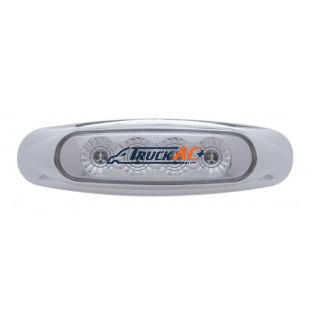 4 LED Reflector Light (Clearance/Marker) - Amber LED/Clear Lens - United Pacific 39400